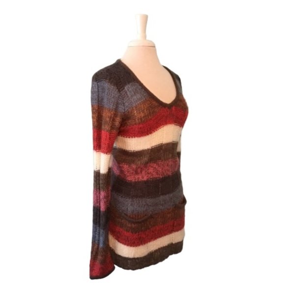 Ashley by 26 International Multi Stripe Sweater - Picture 4 of 6